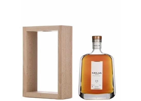 ARMAGNAC GELAS CARAFE 18 ANS WITH WOODEN ARC